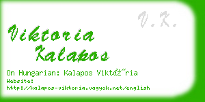 viktoria kalapos business card